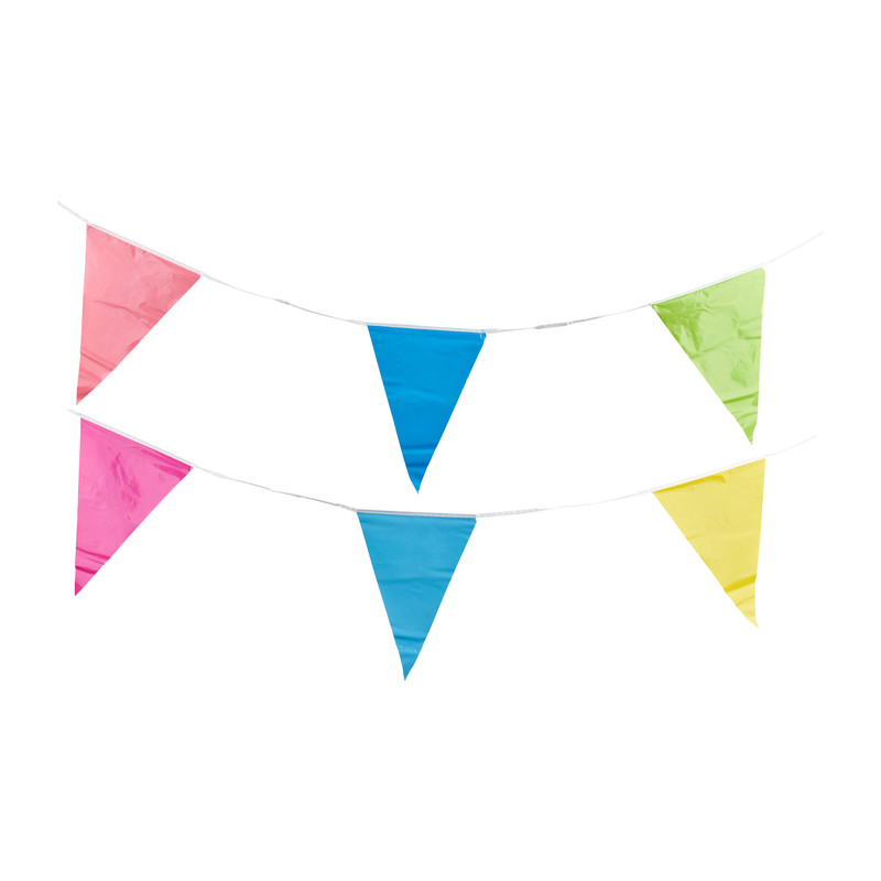 Vlaggenlijn kleurrijk - 10 m