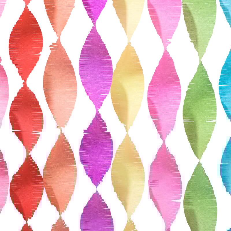 Backdrop crêpe papier - multikleur - 15x200 cm