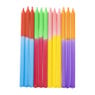 Taartkaarsen dip-dye - multikleur - set van 12