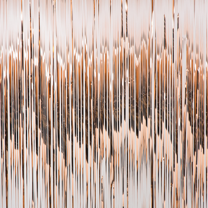 Backdrop - roségoudkleurig - 180x200 cm