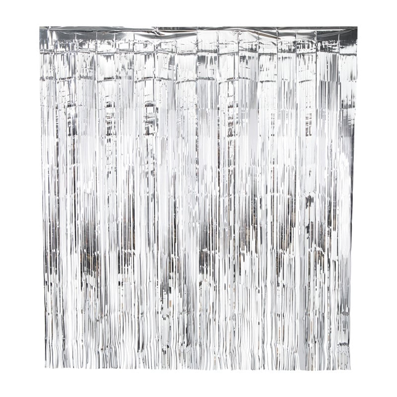 Backdrop - zilverkleurig - 180x200 cm