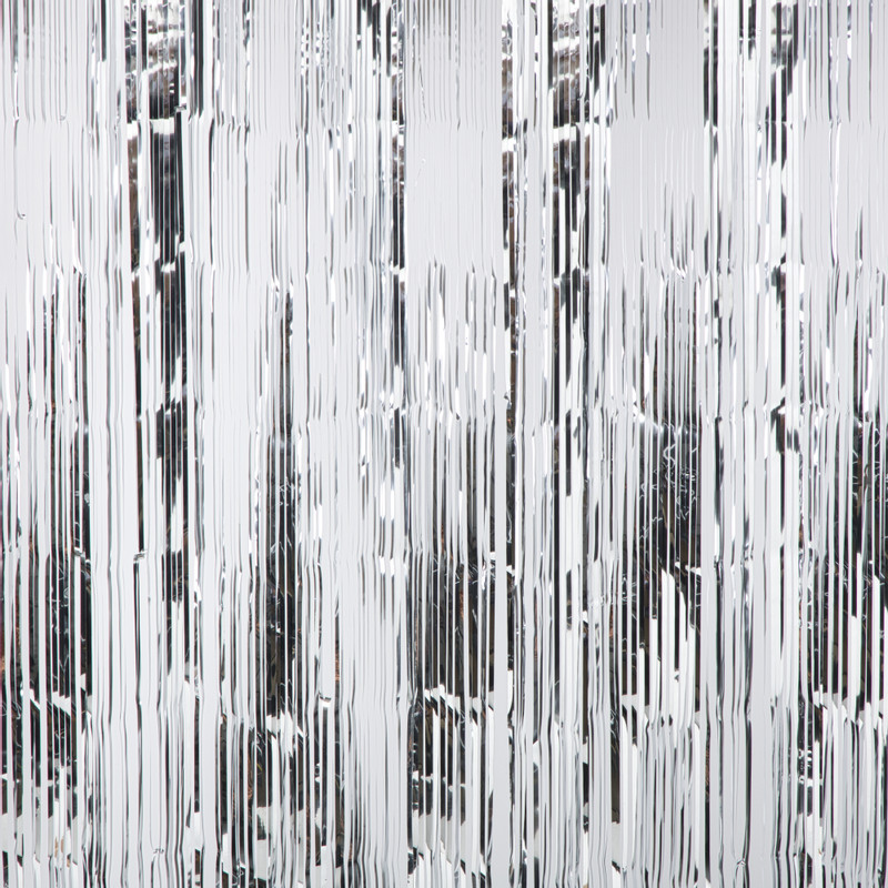 Backdrop - zilverkleurig - 180x200 cm