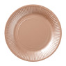 Papieren bordjes - roségoudkleurig - set van 8 