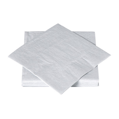 Servetten - zilverkleurig - set van 20