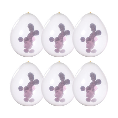 Confetti ballonnen - roségoudkleurig - set van 6