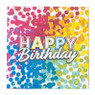 Papieren servetten regenboog - set van 20 - 17x17 cm