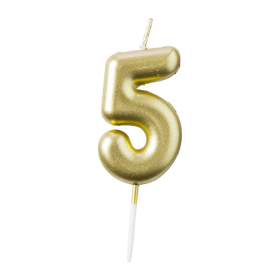 Cijferkaars 5 - goud