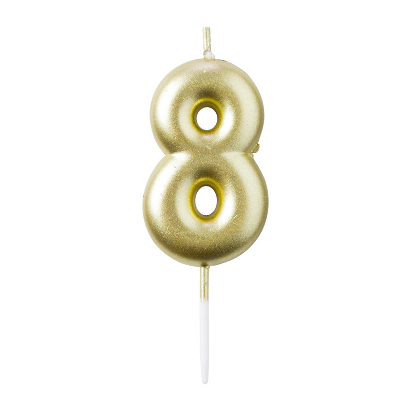 Cijferkaars 8 - goud
