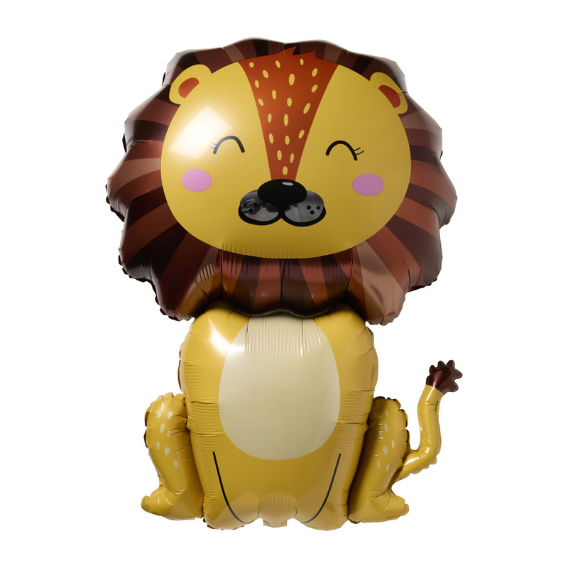 Folieballon leeuw – multikleur - 70x101 cm