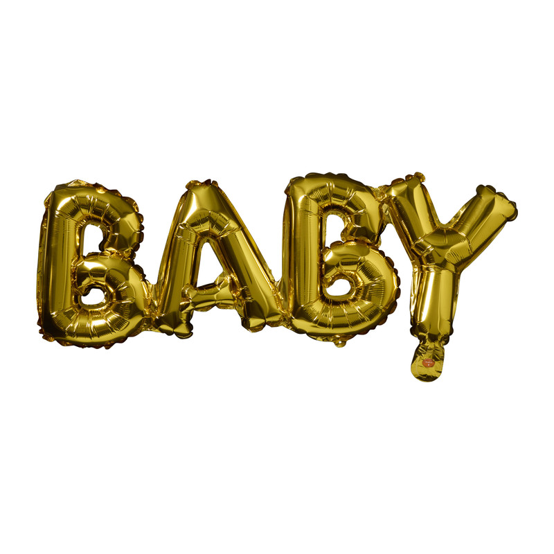 Folieballon baby - goedkleurig - 84x36 cm