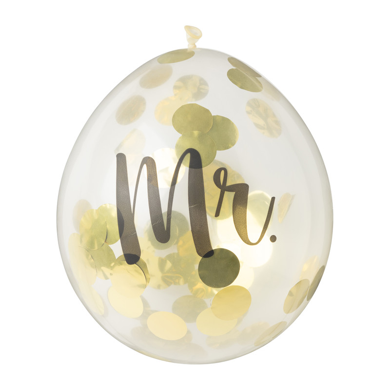 Ballonnen wedding - set van 5