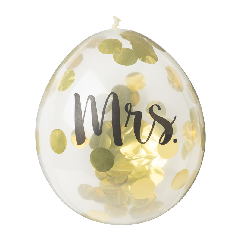 Ballonnen wedding - set van 5