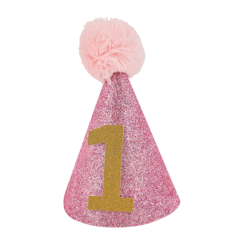 Hoedje baby nr 1 -roze