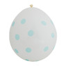 Ballon stip - blauw - set van 10