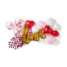 Ballonnen hartvorm - rood/roze - 6 stuks
