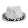 Hoed happy new year - zilver - maat 58 