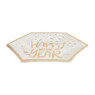 Bordjes happy new year - ⌀18 cm - set van 8