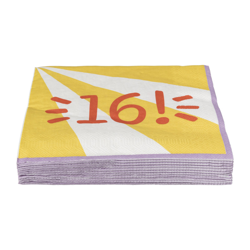 Servetten 16 jaar - 20 stuks