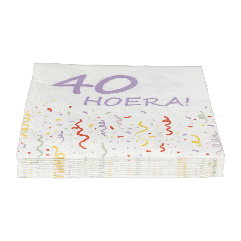 Servetten 40 jaar - 20 stuks