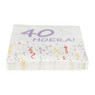 Servetten 40 jaar - 20 stuks