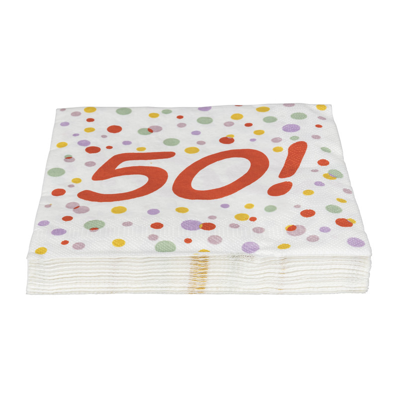 Servetten 50 jaar - 20 stuks