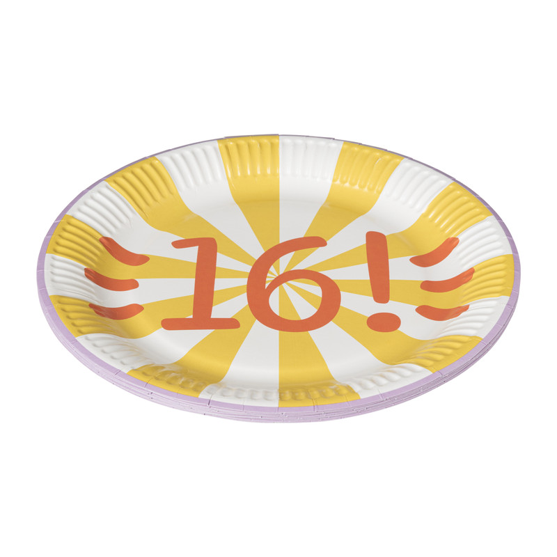 Borden 16 jaar - 8 stuks