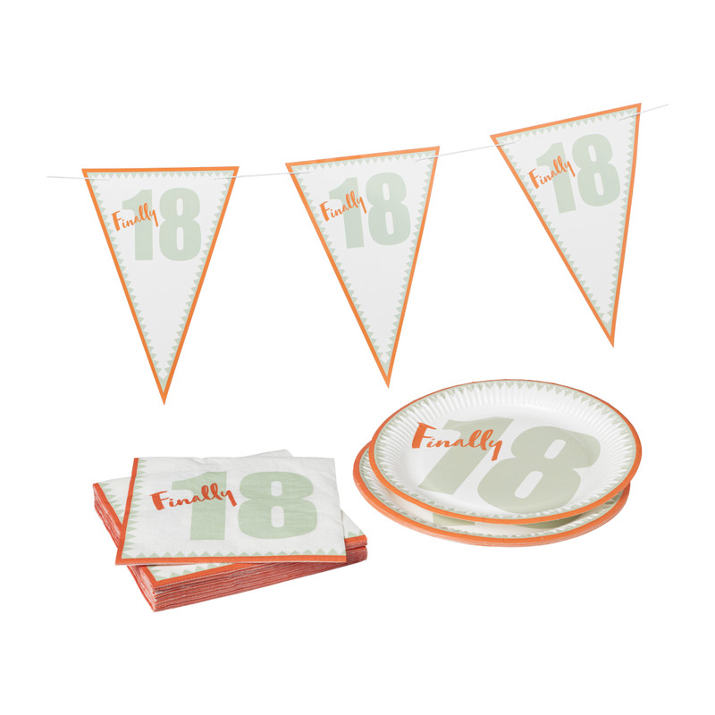 Borden 18 jaar - 8 stuks