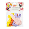 Ballonnen kleuren mix - geel/paars/roze/oranje - set van 8