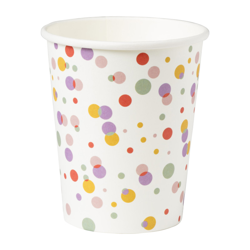 Bekers stipjes - papier - set van 8 