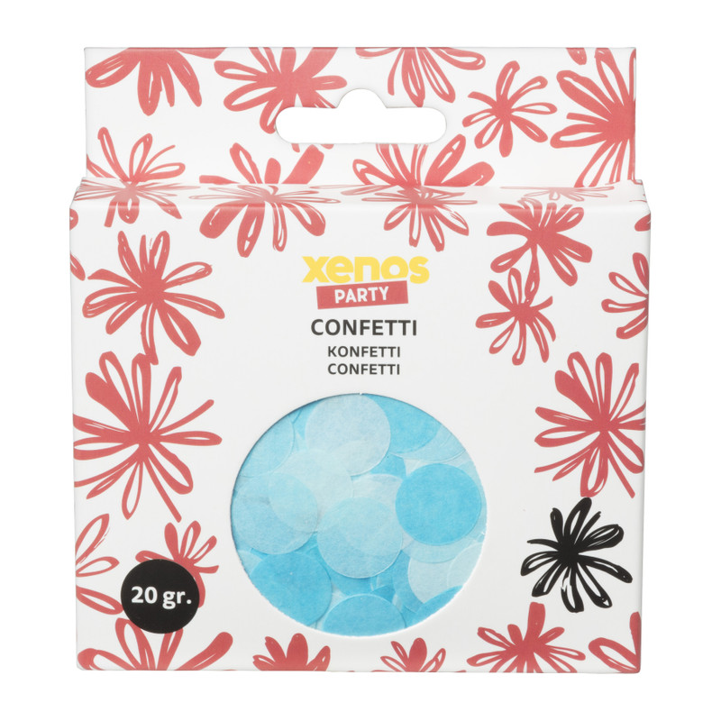 Confetti baby - blauw