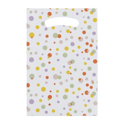 Papieren uitdeelzakjes - confetti - set van 10