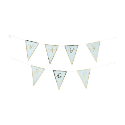 Slinger baby boy - blauw/goud - 2x200 cm