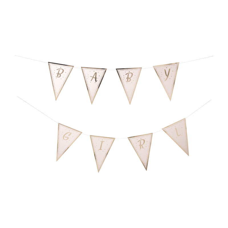 Slinger baby girl - roze/goud - 2x200 cm