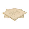 Servetten baby - goudkleurig - set van 16