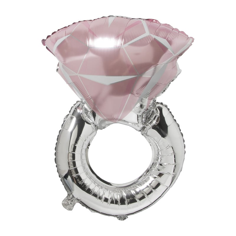 Folieballon trouwring - 78 cm