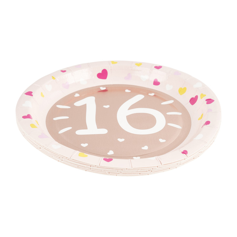 Bordjes 16 - set van 8