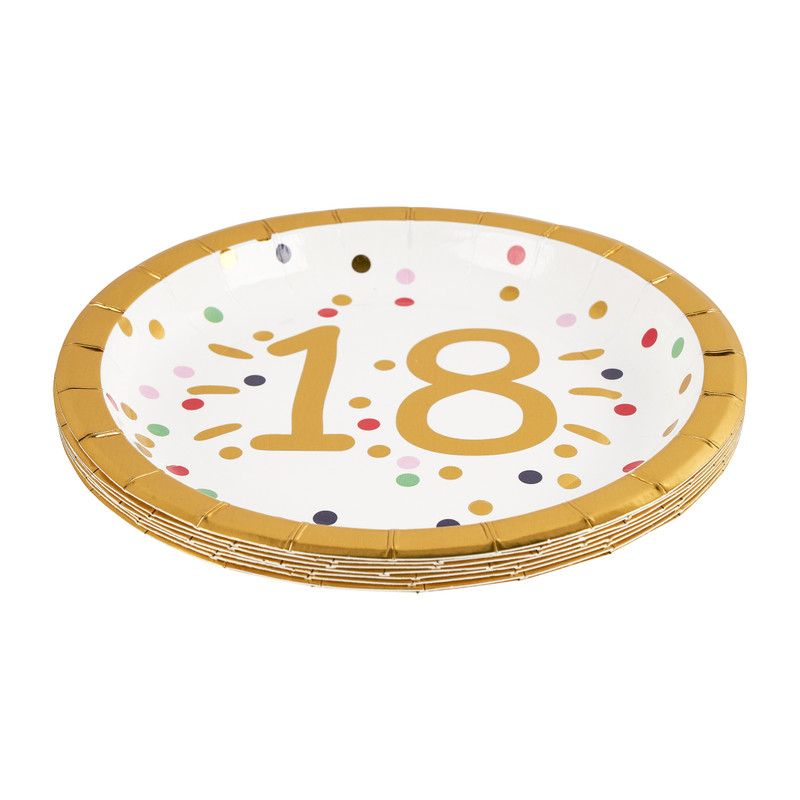 Bordjes 18 - set van 8