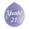 Ballon 21 jaar - set van 9
