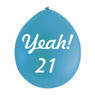Ballon 21 jaar - set van 9