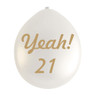 Ballon 21 jaar - set van 9