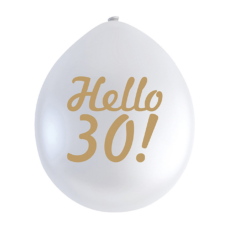 Ballon 30 jaar - set van 9