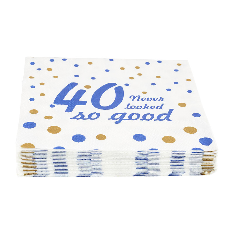 Servetten 40 never looked so good - set van 16