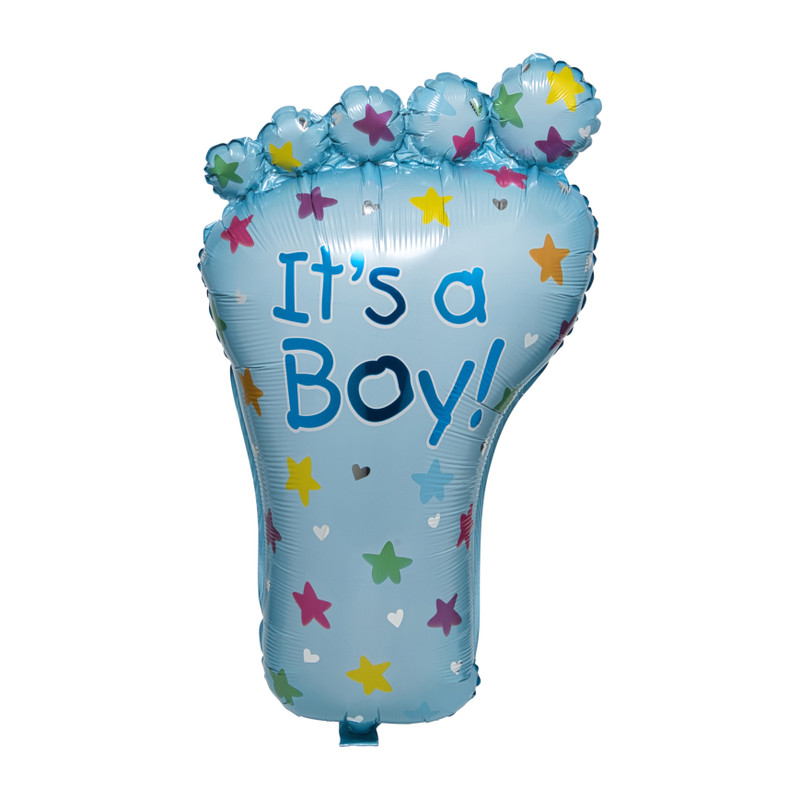 Folieballon it’s a boy - blauw - 65 cm