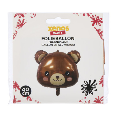 Folieballon beer - bruin - 40 cm