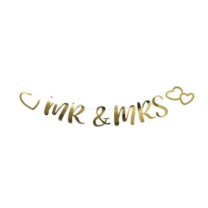 Slinger mr. and mrs. - goudkleurig - 2 meter