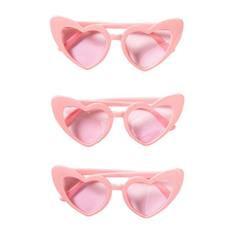 Party bril bride to be - roze - set van 3