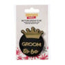 Groom to be button - zwart/goudkleurig - set van 6