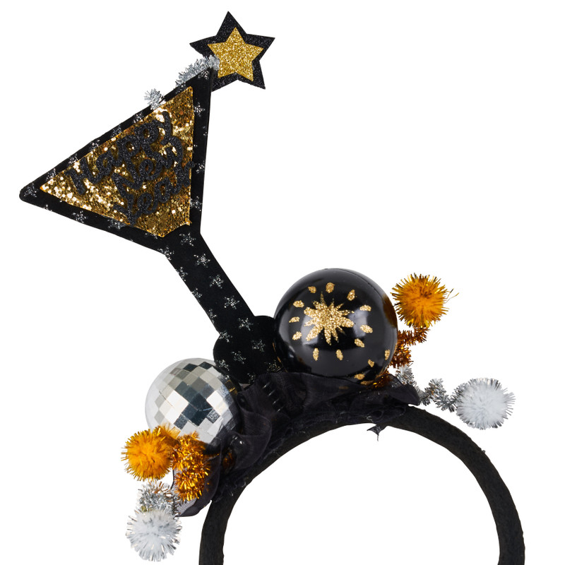 Tiara champagneglas - zwart