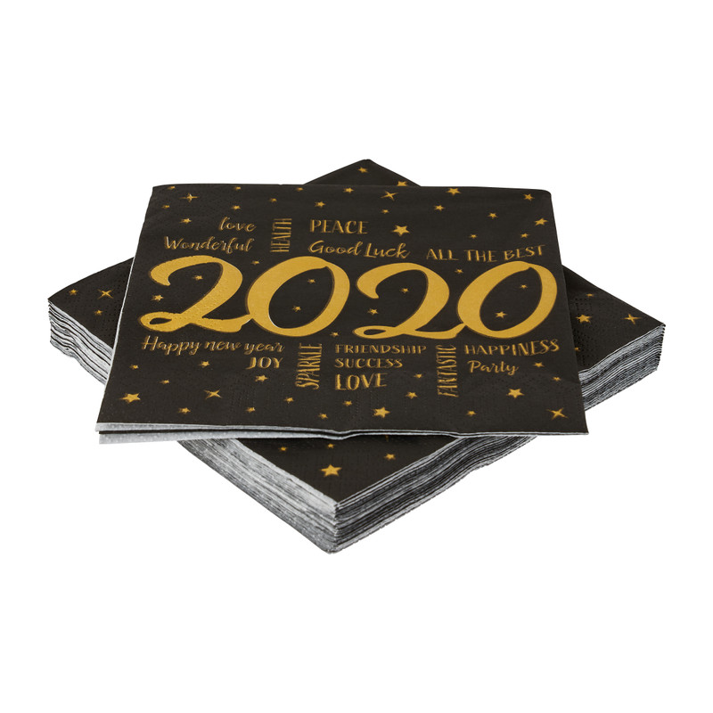 servetten nieuwjaar 2020 - 20 stuks