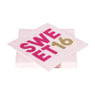 Servetten 16 jaar - roze - set van 20
